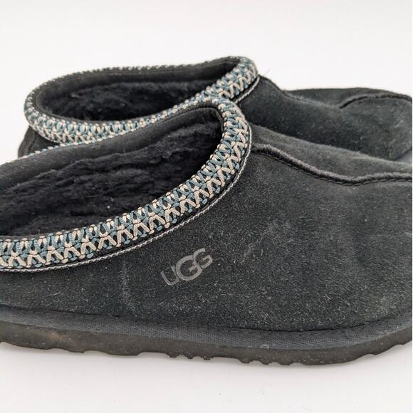 UGG Tasman II Black Sheepskin Suede Women's Slippers Round Toe Size US5 EU37 - Picture 13 of 14
